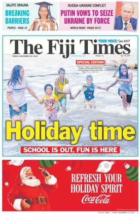 Cover of The Fiji Times