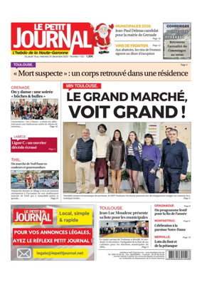 Cover of Le Petit Journal - L'hebdo du Pays Toulousain