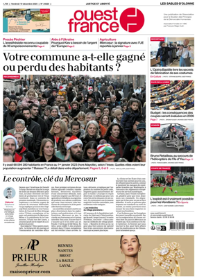 Cover of Ouest France (Les Sables-d'Olonne)