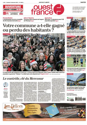 Cover of Ouest France (Nantes)