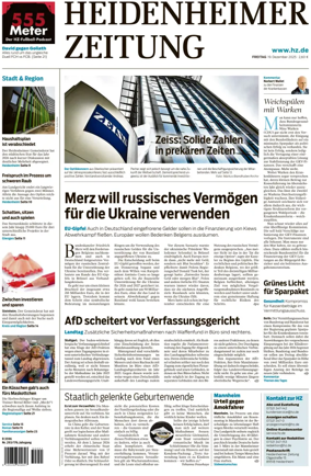 Cover of Heidenheimer Zeitung