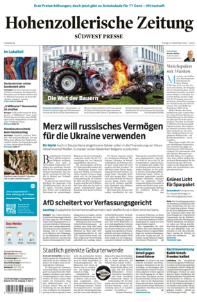 Cover of Hohenzollerische Zeitung