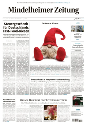 Cover of Mindelheimer Zeitung