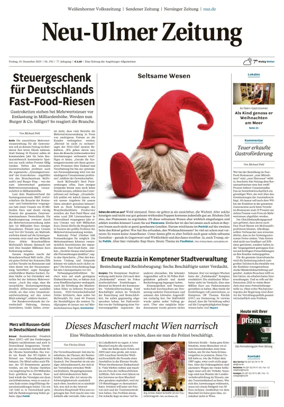 Cover of Neu-Ulmer Zeitung