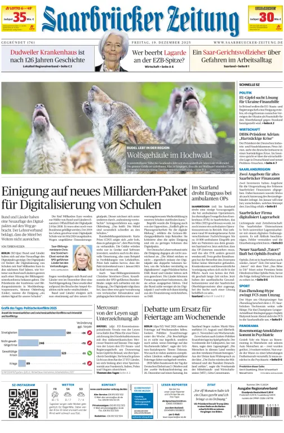 Cover of Saarbruecker Zeitung