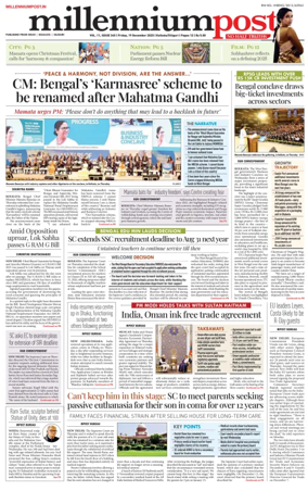 Cover of Millennium Post (Kolkata)