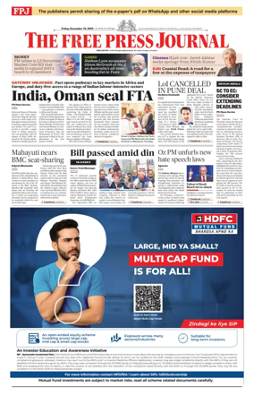 Cover of The Free Press Journal