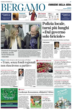 Cover of Corriere della Sera (Bergamo)