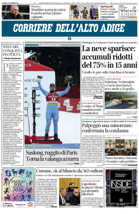 Cover of Corriere dell'Alto Adige