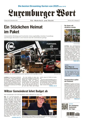 Cover of Luxemburger Wort