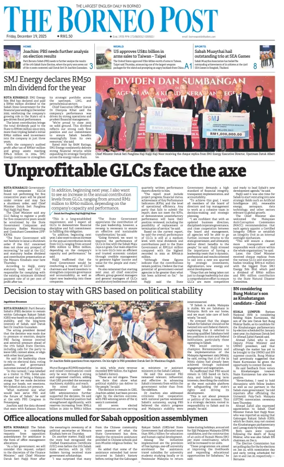 Cover of The Borneo Post (Sabah)