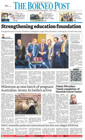 Cover of The Borneo Post