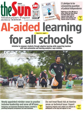 Cover of The Sun (Malaysia)
