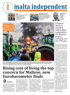 Cover of Malta Independent