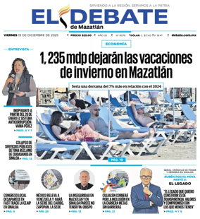 Cover of El Debate de Mazatlan