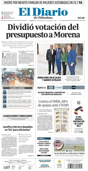Cover of El Diario de Chihuahua