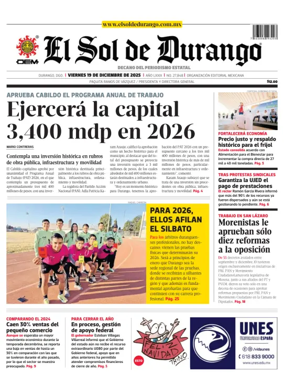 Cover of El Sol de Durango