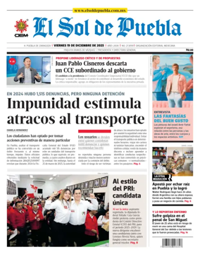 Cover of El Sol de Puebla