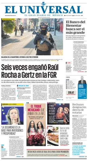 Cover of El Universal