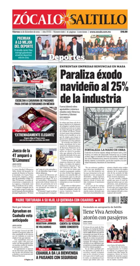 Cover of Zócalo Saltillo