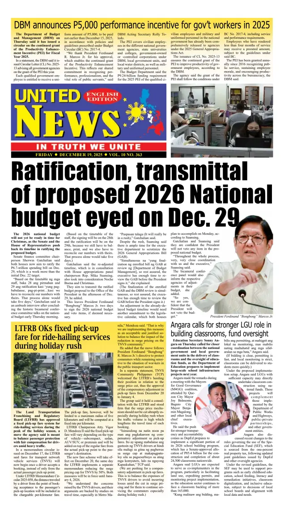 Cover of United News - English Edition