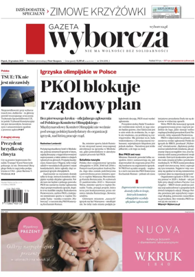 Cover of Gazeta Wyborcza