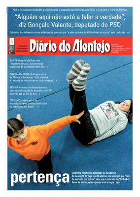 Cover of Diario do Alentejo