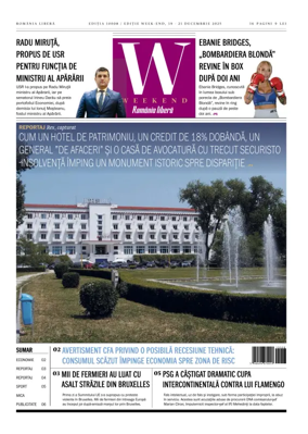 Cover of Romania Libera - Friday Edition