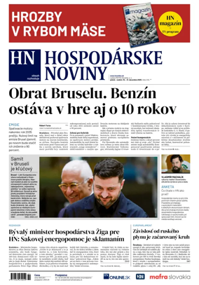 Cover of Hospodárske noviny