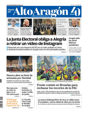 Cover of Diario del Alto Aragón