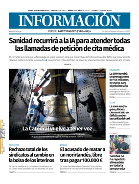 Cover of Diario Informacion (Elche y Vega Baja)