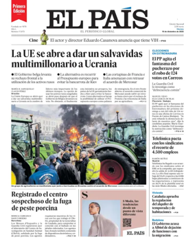 Cover of El País (1ª Edición)