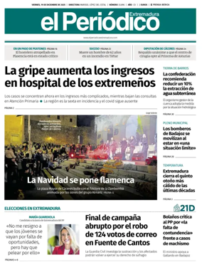 Cover of El Periódico Extremadura