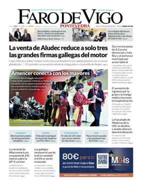 Cover of Faro de Vigo (Pontevedra)