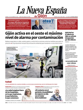 Cover of La Nueva España (Gijón)