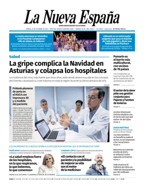Cover of La Nueva España (Oviedo)