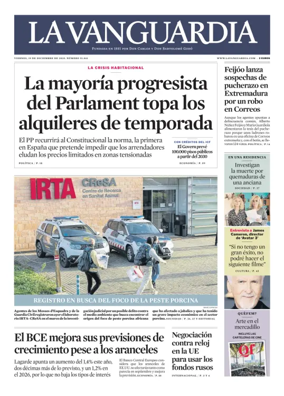 Cover of La Vanguardia