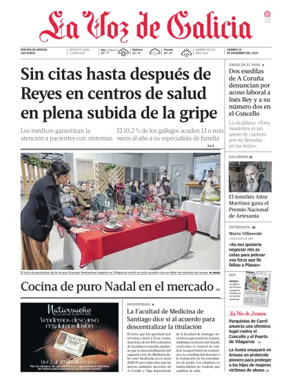 Cover of La Voz de Galicia (Arousa)