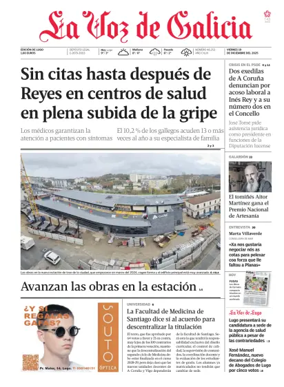 Cover of La Voz de Galicia (Lugo)