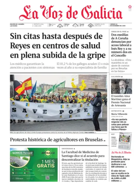 Cover of La Voz de Galicia (Viveiro)