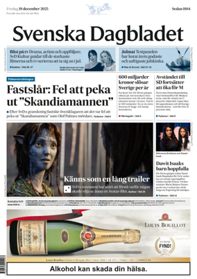 Cover of Svenska Dagbladet