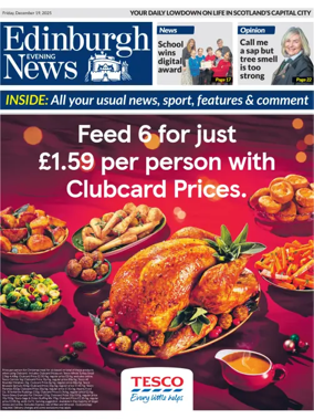 Cover of Edinburgh Evening News