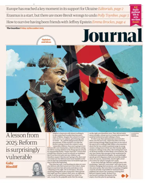 Cover of The Guardian e-paper Journal