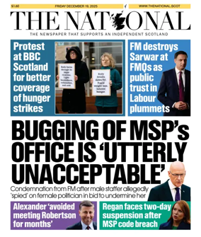 Cover of The National (Scotland)