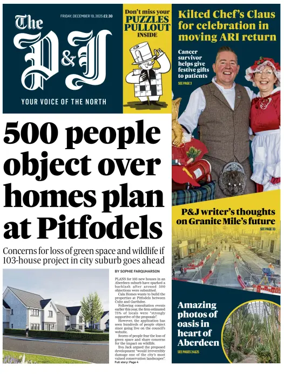 Cover of The Press and Journal (Aberdeenshire)