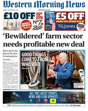 Cover of Western Morning News