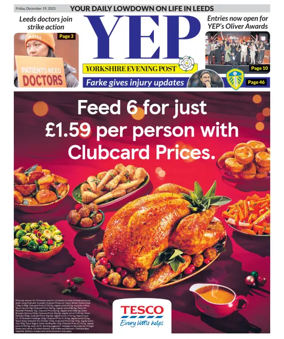 Cover of Yorkshire Evening Post