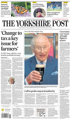 Cover of Yorkshire Post