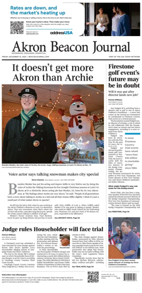 Cover of Akron Beacon Journal