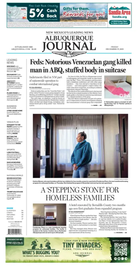 Cover of Albuquerque Journal